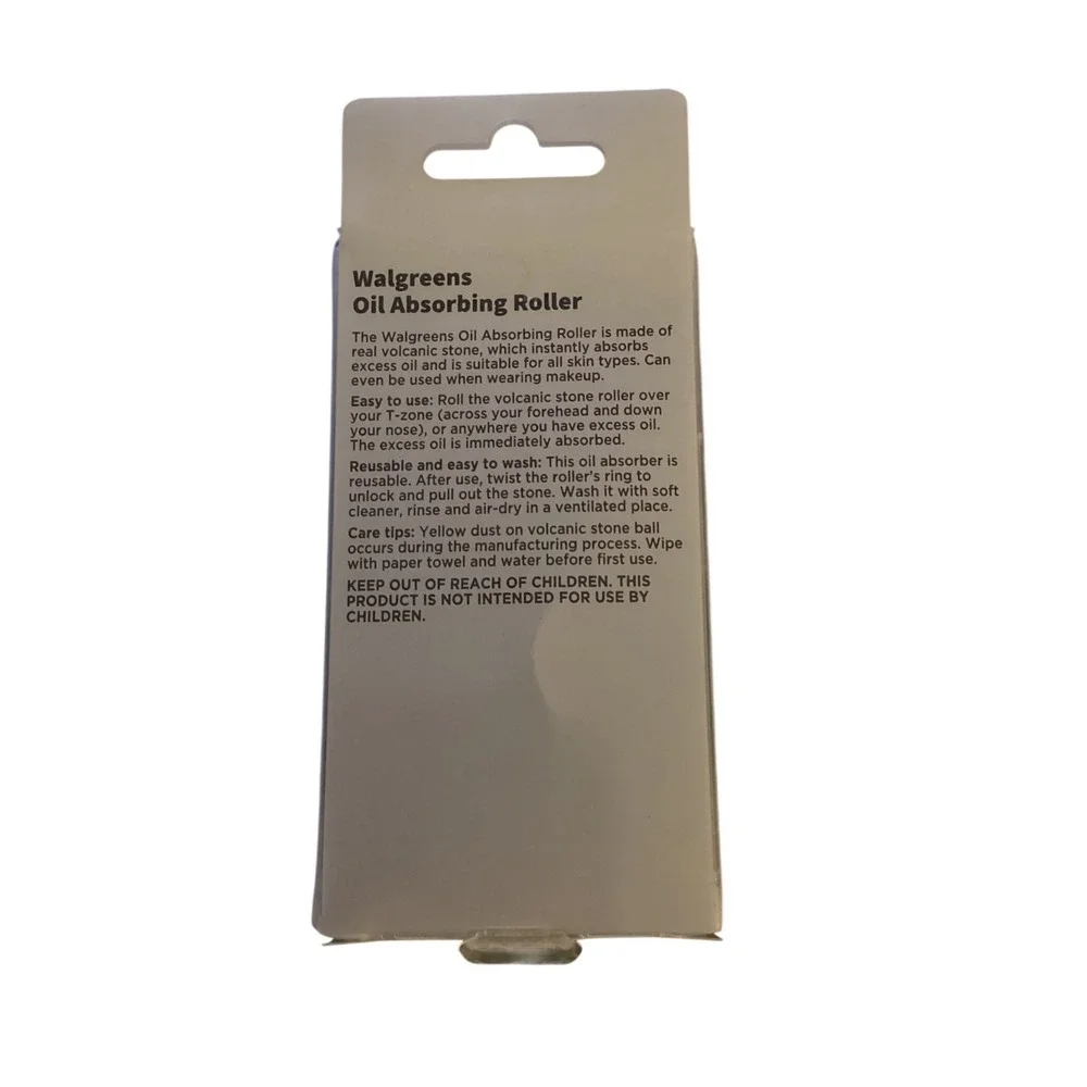 Walgreens Oil Absorbing Roller Natural Volcanic‎ Stone Reusable Easy Wash